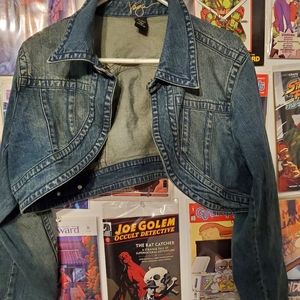 Women's Jean Crop Jacket.